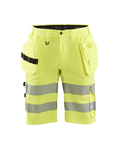 Blaklader 158618113300C50 Hochsichtige Shorts mit Stretch, High Vis Gelb, Größe C50 von BLÅKLÄDER