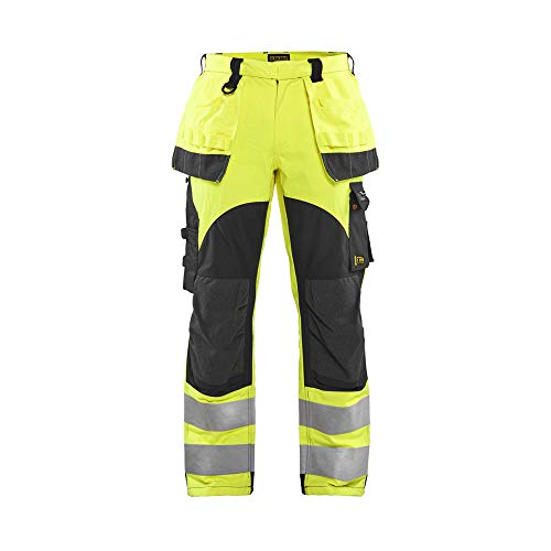 Blaklader 158915123389C150 Multinorm Inhärent Arbeitshose, High Vis Gelb/Marineblau, Größe C150 von BLÅKLÄDER