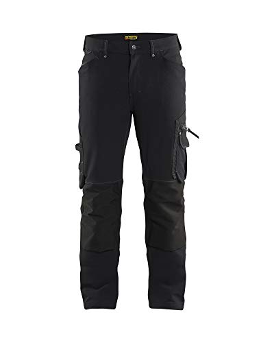 Blaklader 198916449900C156 X1900 4-Wege-Stretchhose ohne Nageltasche, Schwarz, Größe C156 von BLÅKLÄDER