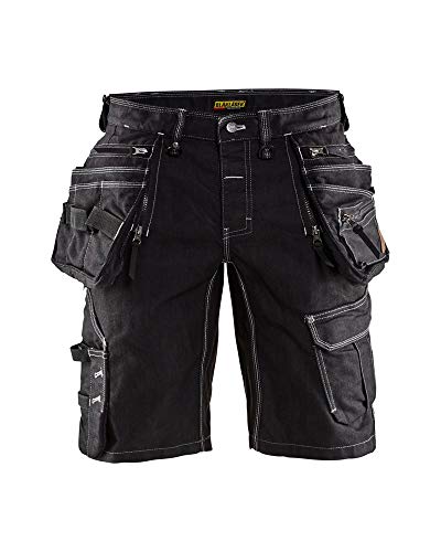 Blaklader 19921141 Handwerker-Shorts aus Stretch Cordura Denim, schwarz, Größe: C58 von BLÅKLÄDER