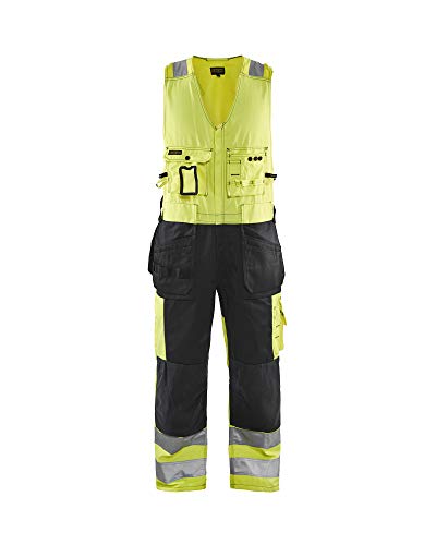 Blaklader 26531804 ÄRMELLOSER OVERALL MIT HOHER VISKOSITÄT, gelb/ schwarz, grootte C54 von BLÅKLÄDER