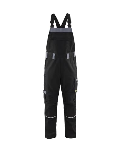 Blaklader 28611516 ANTI-FLAMMEN-LATZHOSE, Schwarz/ Grau, grootte D124 Blaklader 28611516 ANTI-FLAMMEN-LATZHOSE, Schwarz/ Grau, grootte D124 von BLÅKLÄDER