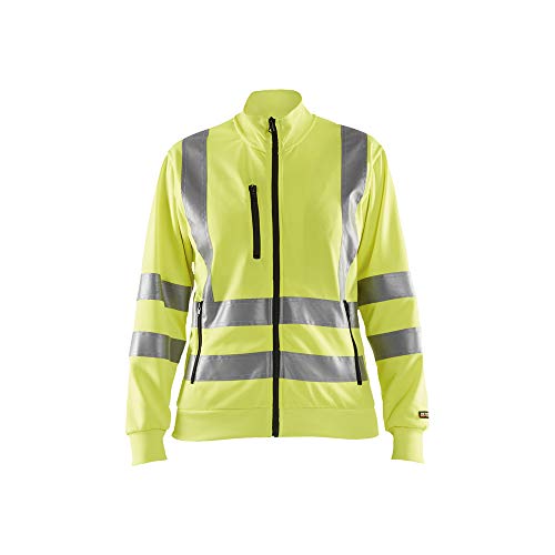 Blaklader 330819743300M Frauen Hoch Besuchen Sweatshirt, High Vis Gelb, Größe M von BLÅKLÄDER