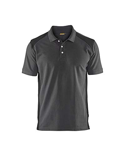 Blaklader 332410509699L Polo-Haushirt, Mittelgrau/Schwarz, Größe L von BLÅKLÄDER