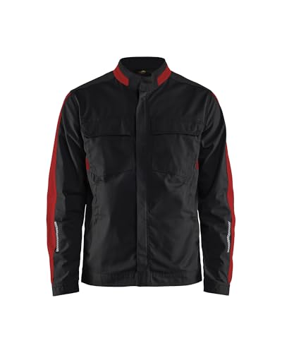 Blaklader 444418329956XXL Stretch Industrie Jacke, Schwarz/Rot, Größe XXL von BLÅKLÄDER