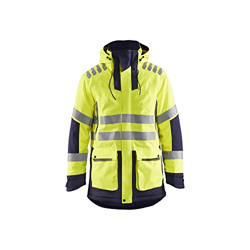 Blaklader 446919213389XXL Winterparka, High Vis Gelb/Marineblau, Größe XXL von BLÅKLÄDER