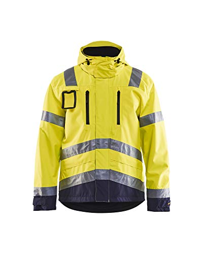 Blaklader 48371977 WASSERDICHTE JACKE MIT HOHER VISKOSITÄT, Gelb/Marine, grootte 4XL von BLÅKLÄDER
