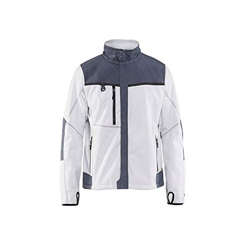 Blaklader 49552524 WINDDICHTE FLEECE-JACKE, Weiß / Grau, grootte XXXL von BLÅKLÄDER