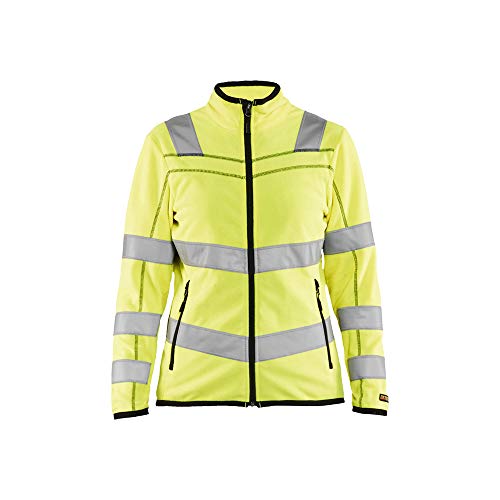 Blaklader 496610103300XXXL Damen Mikrofleece Jacke, High Vis Gelb, Größe XXXL von BLÅKLÄDER