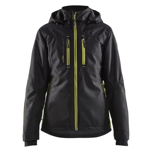 Blaklader 497219779933L Leicht Gefüttert Damen Funktionsjacke, Schwarz/Gelb, Größe L von BLÅKLÄDER
