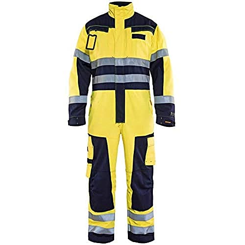 Blaklader 63781514 MULTINORM-OVERALLS, Gelb/Marine, grootte D104 von BLÅKLÄDER