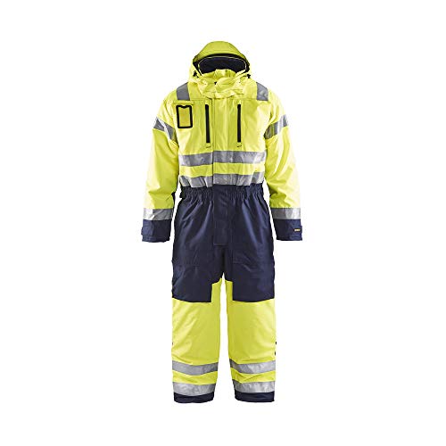 Blaklader 676319773389D116 Winteroverall, High Vis Gelb/Marineblau, Größe D116 von BLÅKLÄDER