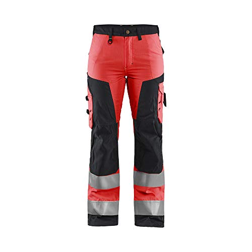 Blaklader 715518115599D23 Damen Arbeitshose ohne Werkzeugtaschen, High Vis Rot/Schwarz, Größe D23 Blaklader 715518115599D23 Damen Arbeitshose ohne Werkzeugtaschen, High Vis Rot/Schwarz, Größe D23 von BLÅKLÄDER
