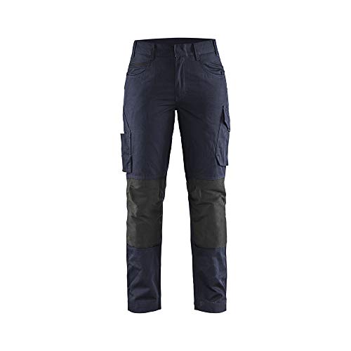 Blaklader 719513308699C38 Damen Service Arbeitshose mit Stretch, Dunkel Marineblau/Schwarz, Größe C38 von BLÅKLÄDER