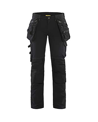 Blaklader 719816449900D23 Damen 4-Wege Stretch Handwerker Arbeitshose, Schwarz, Größe D23 von BLÅKLÄDER