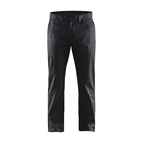 Blaklader 146518309900D92 Stretch Chinohose, Schwarz, Größe D92 von BLÅKLÄDER