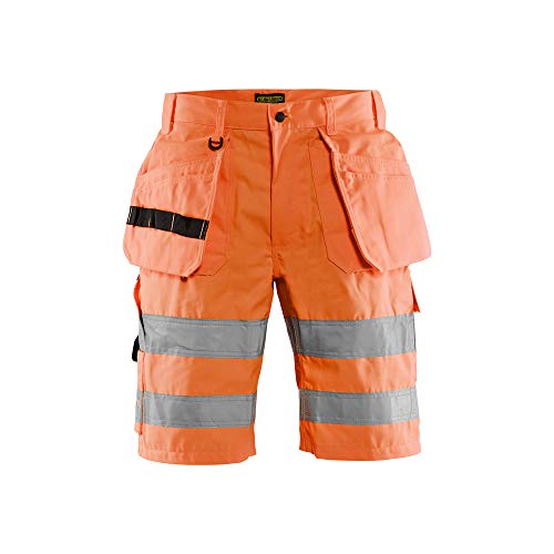 Blaklader 153518115300C56 Klasse 2 Shorts, High Vis Orange, Größe C56 von BLÅKLÄDER