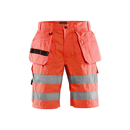 Blaklader 153518115500C44 Klasse 2 Shorts, High Vis Rot, Größe C44 von BLÅKLÄDER