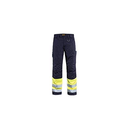 Blaklader 18691514 Multinorm-Winterhose, Marineblau/Gelb, grootte C146 von BLÅKLÄDER