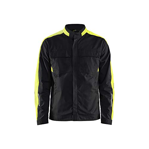 Blaklader 444418329933XXL Stretch Industrie Jacke, Schwarz/Gelb, Größe XXL von BLÅKLÄDER