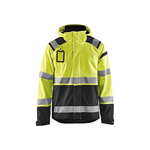 Blaklader 4987198733996XL Shell Jacke, High Vis Gelb/Schwarz, Größe 6XL von BLÅKLÄDER