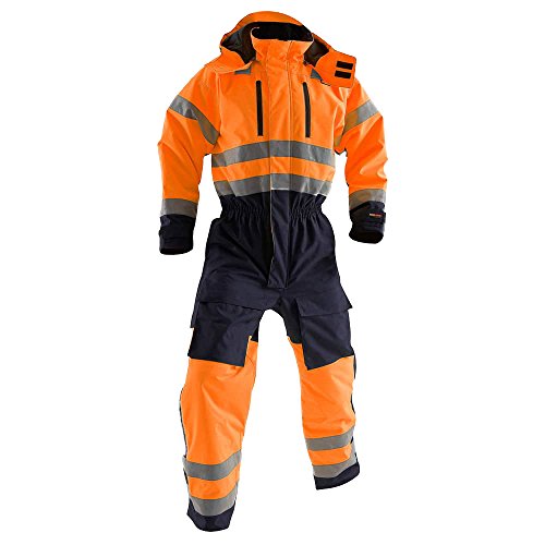 Blaklader 676319775389D116 Winteroverall, High Vis Orange/Marineblau, Größe D116 von BLÅKLÄDER