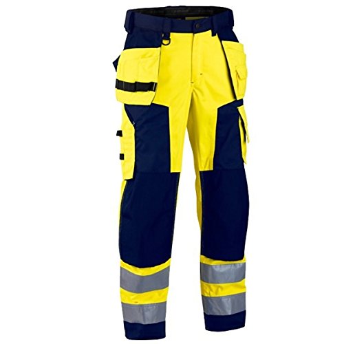 Blakläder Bundhose High Vis Klasse 2, 1 Stück, D100, gelb / marineblau, 156818113389D100 von BLÅKLÄDER