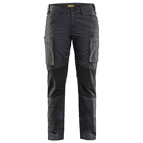 Blakläder Damen-Bundhose mit Stretch-Einsätzen Größe, 1 Stück, C34, dunkelgrau/schwarz, 715918459899C34 von BLÅKLÄDER