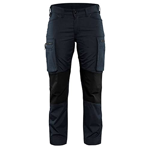 Blakläder Damen Service-Bundhose "Stretch" Größe C36 in dunkel marineblau/Schwarz, 1 Stück, 715918458699C36 von BLÅKLÄDER