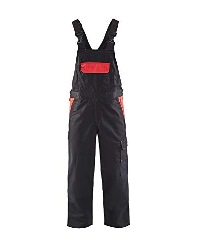 Blakläder Industrie 26641800, Latzhose, Schwarz/Rot, Größe D116 von BLÅKLÄDER