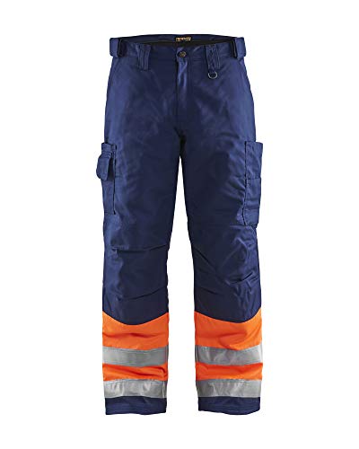 Blakläder Winter-Bundhose "High Vis" Klasse 1 Größe, 1 Stück, C146, orange/marineblau, 186218115389C146 von BLÅKLÄDER