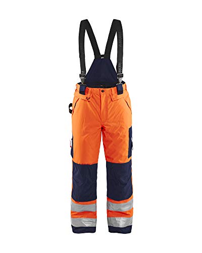 Blakläder Winterlatzhose "High Vis" Klasse 3 Größe, 1 Stück, D100, orange/marineblau, 188519775389D100 von BLÅKLÄDER