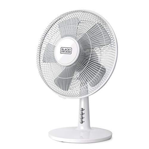 BLACK+DECKER BXEFD40 Standventilator BXTFA45E, Kunststoff weiß [Energieklasse A] von BLACK+DECKER