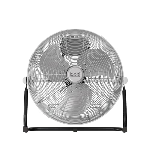 BLACK+DECKER - Bodenventilator 60W | 3 Geschwindigkeiten | Durchmesser 35cm | 3 Metallflügel | Neigungsverstellbar | Rutschfeste Basis | Tragegriff | Abnehmbare Gitterabdeckung | Kabelhalter BLACK+DECKER - Bodenventilator 60W | 3 Geschwindigkeiten | Durchmesser 35cm | 3 Metallflügel | Neigungsverstellbar | Rutschfeste Basis | Tragegriff | Abnehmbare Gitterabdeckung | Kabelhalter von BLACK+DECKER
