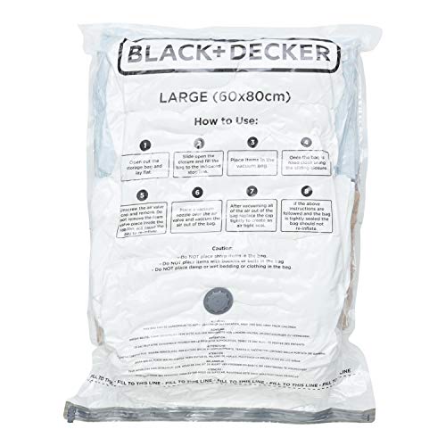 BLACK+DECKER Vakuumbeutel, weiß, groß von Black+Decker