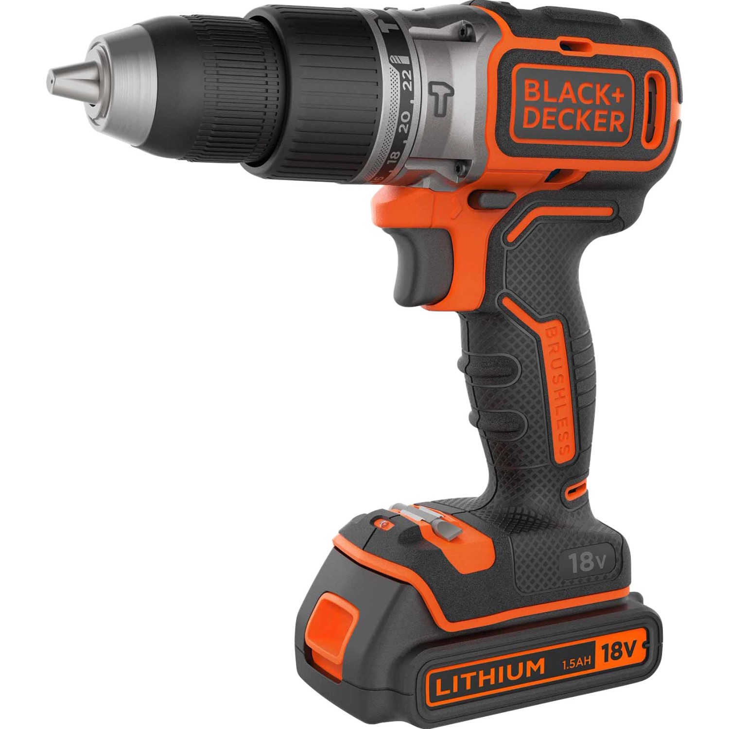 Black+Decker 18 V Akku-Schlagbohrschrauber BL188K inkl. 1,5 Ah Akku mit Koffer Black+Decker 18 V Akku-Schlagbohrschrauber BL188K inkl. 1,5 Ah Akku mit Koffer von BLACK+DECKER