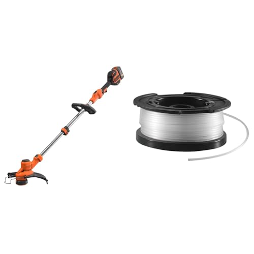 Black+Decker Akku-Rasentrimmer BCSTA536L1 & vollautomatische Einzelfadenspule für Rasentrimmer 10 Meter Länge 1.5 mm Fadendurchmesser, A6481 Black+Decker Akku-Rasentrimmer BCSTA536L1 & vollautomatische Einzelfadenspule für Rasentrimmer 10 Meter Länge 1.5 mm Fadendurchmesser, A6481 von BLACK+DECKER