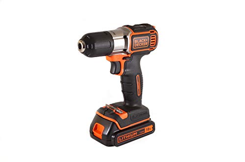 Black+Decker Autosense Akku-Bohrschrauber ASD18K – Akkubohrer mit Autoselect-Technologie & LED-Arbeitslicht zum Bohren in Holz & Metall und zum Schrauben – 1 x Akkuschrauber Li-Ion 18 V Black+Decker Autosense Akku-Bohrschrauber ASD18K – Akkubohrer mit Autoselect-Technologie & LED-Arbeitslicht zum Bohren in Holz & Metall und zum Schrauben – 1 x Akkuschrauber Li-Ion 18 V von BLACK+DECKER