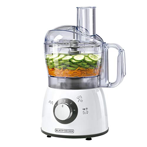 Black+Decker FX400 5in1 Multifunktionale Küchenmaschine 400W Power Motor, Raspeln, Schneiden, Häckseln, Kneten, Emulgieren, 1.2 Liter, 2 Stufen, leicht zu reinigen, sehr kompakt Black+Decker FX400 5in1 Multifunktionale Küchenmaschine 400W Power Motor, Raspeln, Schneiden, Häckseln, Kneten, Emulgieren, 1.2 Liter, 2 Stufen, leicht zu reinigen, sehr kompakt von BLACK+DECKER