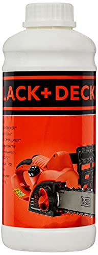 Black + Decker A6023-QZ Bio Kettenoel 1L M Einfuellstutzen, Schwarz von BLACK+DECKER