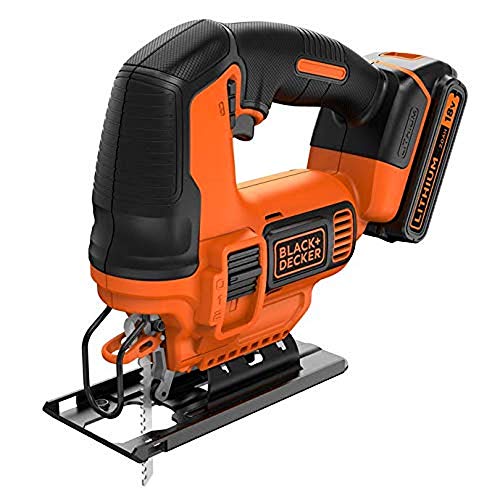 Black + Decker BDCJS18E1-QW Stichsäge 18V-2.5AH 1 Batterie 1 Blatt für Holz, schwarz/orange Black + Decker BDCJS18E1-QW Stichsäge 18V-2.5AH 1 Batterie 1 Blatt für Holz, schwarz/orange von BLACK+DECKER