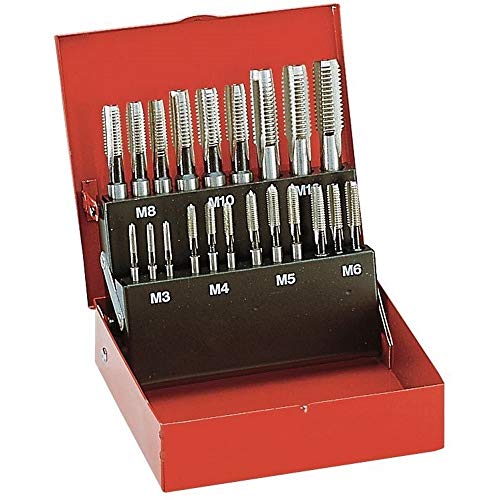 FACOM Gewindeindebohrersatz, 21 Teilig 3x M3-M12, 1 Stück, 227.J1 von BLACK+DECKER