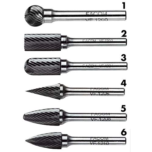 FACOM Hartmetallfrae,zylindrisch Nr.1, Durchmesser 6Mmfraeslang 18 mm, 1 Stück, VFA.600 von BLACK+DECKER