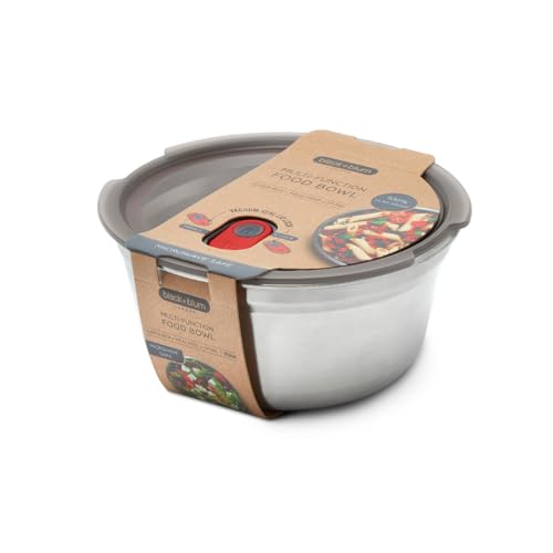 BLACK + BLUM Multifunktions Lunchbox Edelstahl 950ml | 100% auslaufsichere Meal Prep Boxen mit Vakuumverschluss | Edelstahl Brotdose gefrier-, mikrowellen- & backofenfest | BPA frei BLACK + BLUM Multifunktions Lunchbox Edelstahl 950ml | 100% auslaufsichere Meal Prep Boxen mit Vakuumverschluss | Edelstahl Brotdose gefrier-, mikrowellen- & backofenfest | BPA frei von BLACK + BLUM