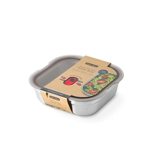 BLACK + BLUM Multifunktions Lunchbox | 1100 ml | Lunchbox Edelstahl gefrier-, mikrowellen- & backofenfest | 100% auslaufsichere Brotdose | Meal Prep Boxen mit Vakuumverschluss| BPA frei BLACK + BLUM Multifunktions Lunchbox | 1100 ml | Lunchbox Edelstahl gefrier-, mikrowellen- & backofenfest | 100% auslaufsichere Brotdose | Meal Prep Boxen mit Vakuumverschluss| BPA frei von BLACK + BLUM