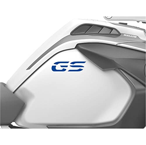 2 Aufkleber kompatibel mit Tankseiten Motorrad R 1200 1250 GS Adventure LC (Blue Reflective) von BLACK DOVES GRAPHICS