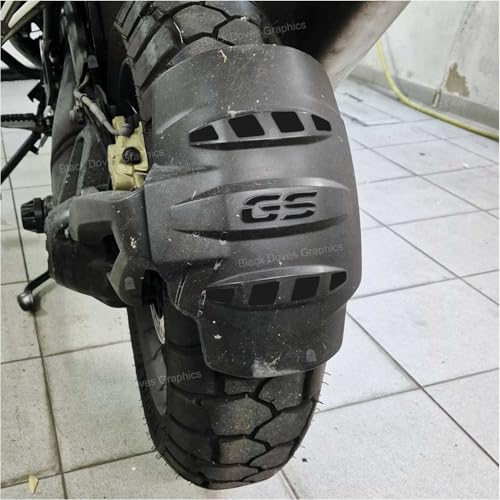 3 Stück REFLEKTIERENDE Aufkleber Kompatibel mit Motorrad R 1200 1250 GS Adventure HECKFENDER Schwarz von BLACK DOVES GRAPHICS