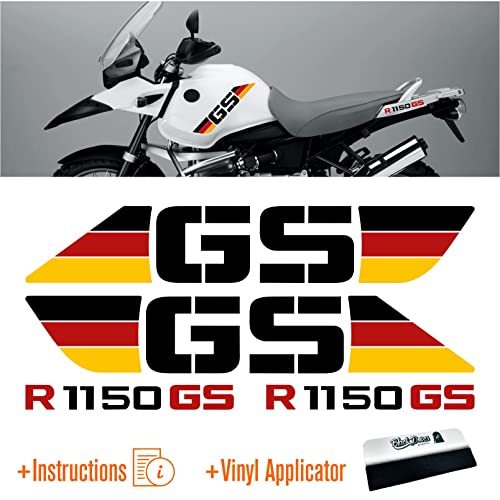 4pcs Aufkleber kompatibel für Motorrad GERMANY R1150GS R1150 ADVENTURE R 1150 GS 4pcs Aufkleber kompatibel für Motorrad GERMANY R1150GS R1150 ADVENTURE R 1150 GS von BLACK DOVES GRAPHICS