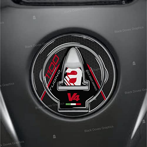 Aufkleber 3D Tankdeckel kompatibel mit Aprilia Tuono 1100 V4 ab 2021 Aufkleber 3D Tankdeckel kompatibel mit Aprilia Tuono 1100 V4 ab 2021 von BLACK DOVES GRAPHICS