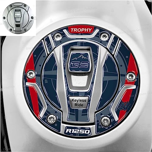 Aufkleber Tankdeckel 3D kompatibel mit Motorrad R 1250 GS Trophy Keyless Ride Aufkleber Tankdeckel 3D kompatibel mit Motorrad R 1250 GS Trophy Keyless Ride von BLACK DOVES GRAPHICS